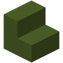Grüne Betontreppe