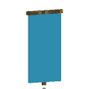 Hellblaues Banner