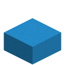 Hellblaue Betonstufe