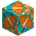 Orange glasierte Keramik