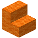 Orange Wolltreppe