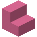 Rosa Betontreppe