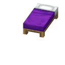 Violettes Bett