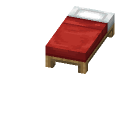 Rotes Bett