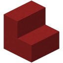Rote Betontreppe