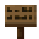 Fichtenholzschild